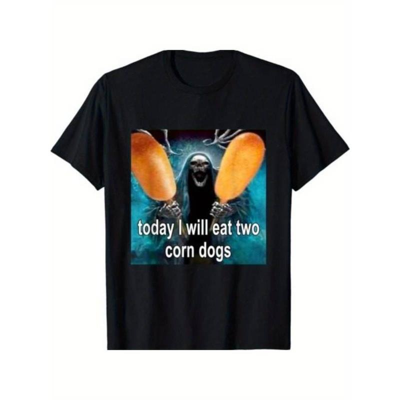[100% Cotton] Today I Will Eat Two Corn Dogs Meme Funny Dog Lover Gift Unisex T-Shirt Hoodie, Sweatshirt | HypeCrazeTee.com
