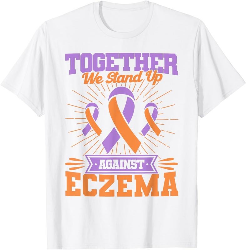 [100% Cotton] Together We Stand Up Against Eczema Awareness T-Shirt Hoodie, Sweatshirt | HypeCrazeTee.com