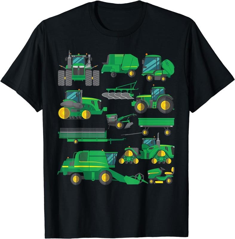 [100% Cotton] Tractor Farmer Farming Trucks Farm Boys Toddlers Girls T-Shirt Black Hoodie, Sweatshirt | HypeCrazeTee.com