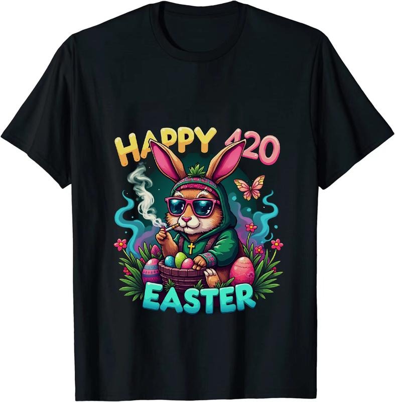 [100% Cotton] Venture Capitalist Happy 4 - 20 Easter T - Shirt With Bunny And Decor Hoodie, Sweatshirt | HypeCrazeTee.com