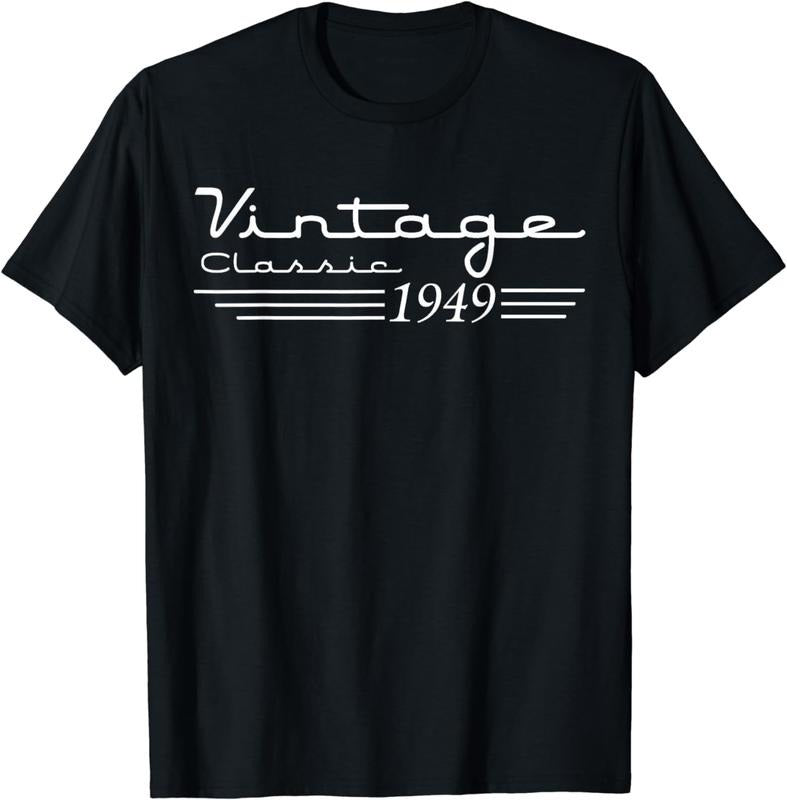 [100% Cotton] Vintage 75th Birthday Decorations Vintage 1949 75 Birthday T-Shirt Hoodie, Sweatshirt | HypeCrazeTee.com
