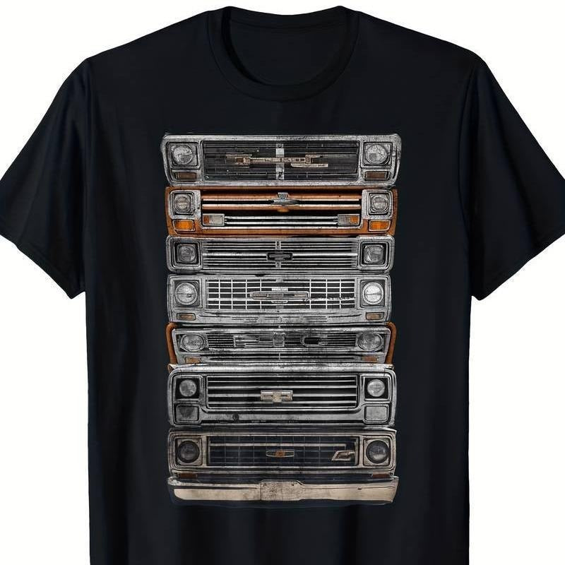 [100% Cotton] Vintage American Classic Square Body Truck T-Shirt Hoodie, Sweatshirt | HypeCrazeTee.com