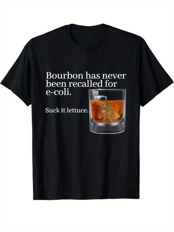 [100% Cotton] Whiskey Drinking Printed Men's Cotton Graphic T-shirt Hoodie, Sweatshirt | HypeCrazeTee.com