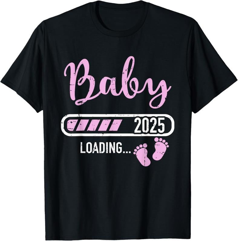 100% Cotton  loading 2025 for pregnancy announcement T-Shirt Hoodie, Sweatshirt | HypeCrazeTee.com
