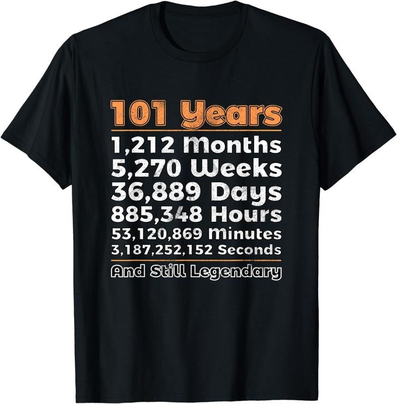 [100% Cotton]101st Birthday Shirt Gift 101 Years Old And Still Legendary Hoodie, Sweatshirt | HypeCrazeTee.com