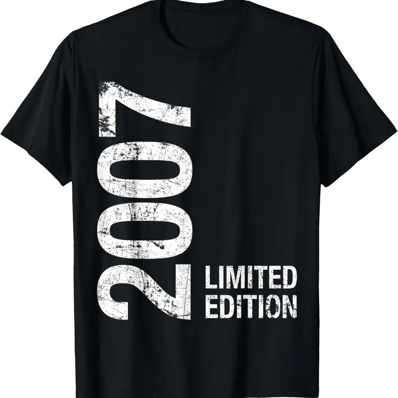 100% Cotton 17th Birthday Gifts Men Boy Girl 17 Years Old Vintage 2007 T-Shirt Hoodie, Sweatshirt | HypeCrazeTee.com
