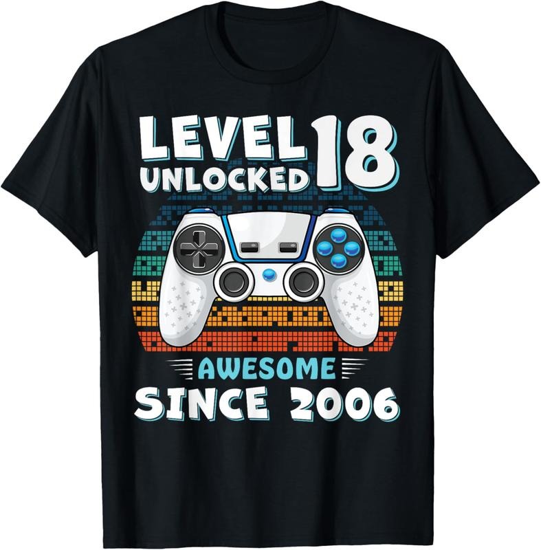 100% Cotton 18th Birthday Decoration Men 18yr 18 Year Old Birthday T-Shirt Hoodie, Sweatshirt | HypeCrazeTee.com