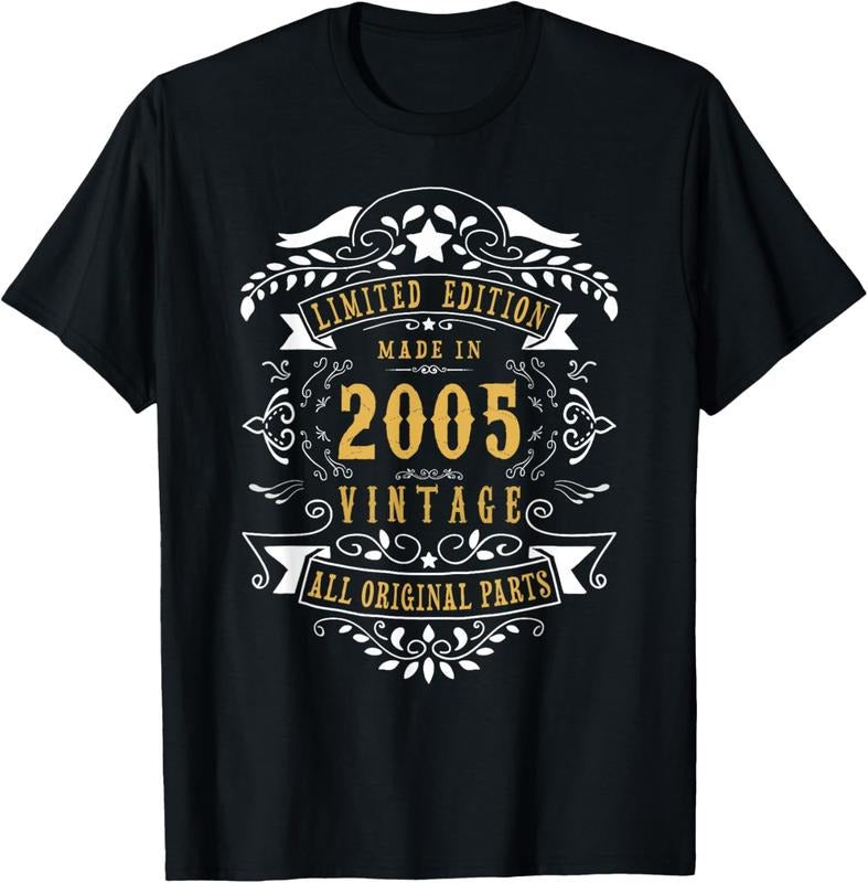 100% Cotton 19 Years Old 19th Birthday Made Born in 2005 Boys Girls T-Shirt Hoodie, Sweatshirt | HypeCrazeTee.com