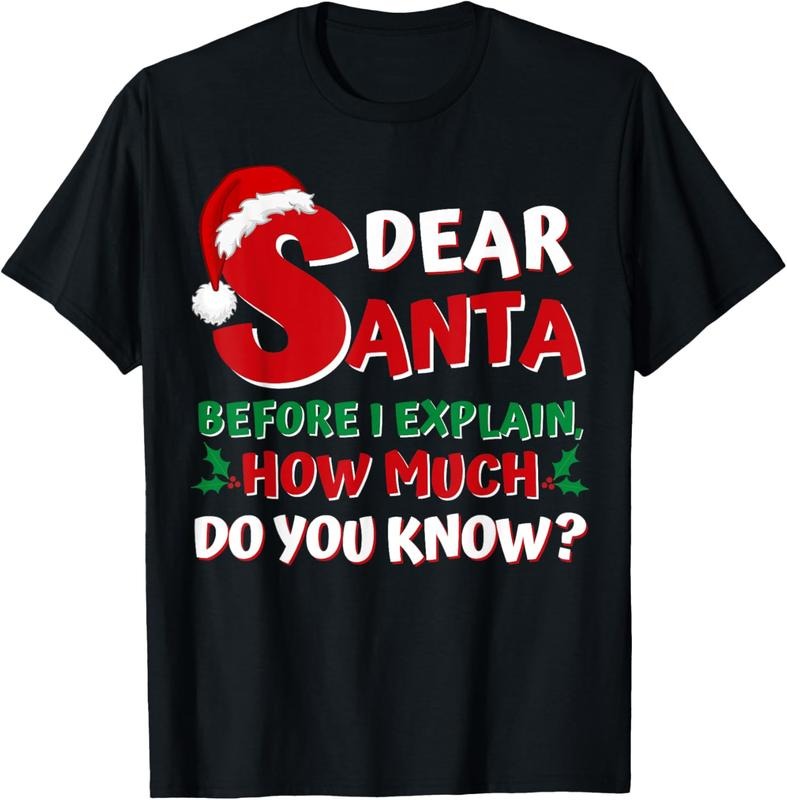 100% Cotton 2024 Funny Christmas Shirts Adults Santa I Can Explain T-Shirt Hoodie, Sweatshirt | HypeCrazeTee.com