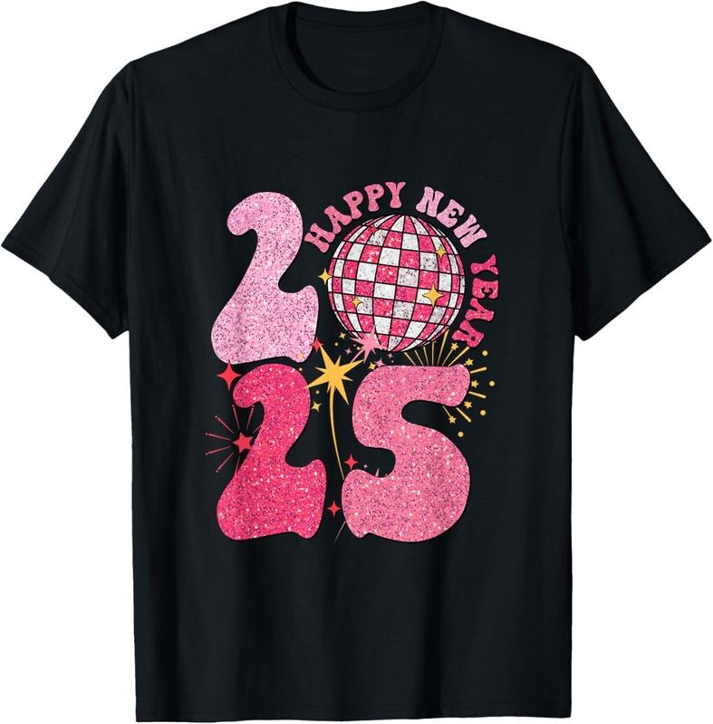 100% Cotton 2025 Happy New Year Fireworks Party 2025 Family Matching T-Shirt Hoodie, Sweatshirt | HypeCrazeTee.com
