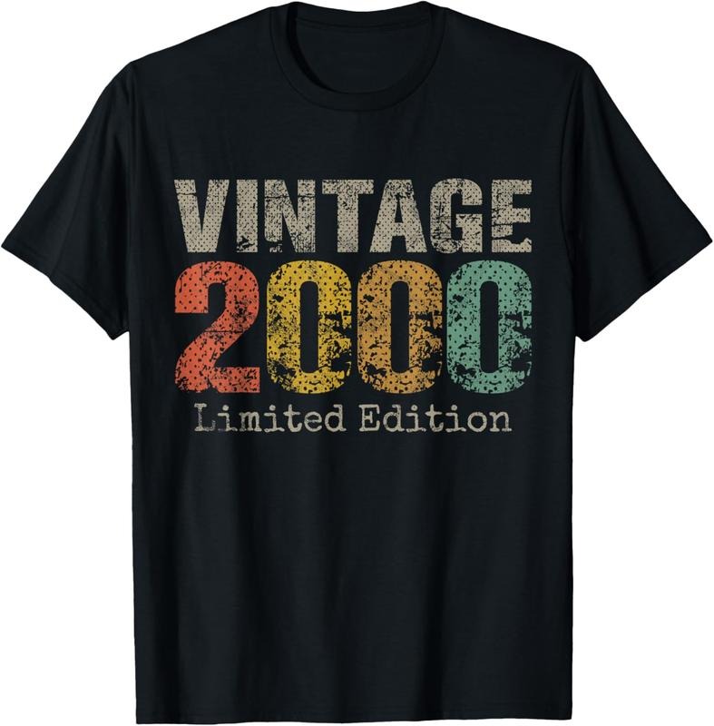 100% Cotton 24 Year Old Gifts Vintage 2000 Limited Edition 24th Birthday T-Shirt Hoodie, Sweatshirt | HypeCrazeTee.com