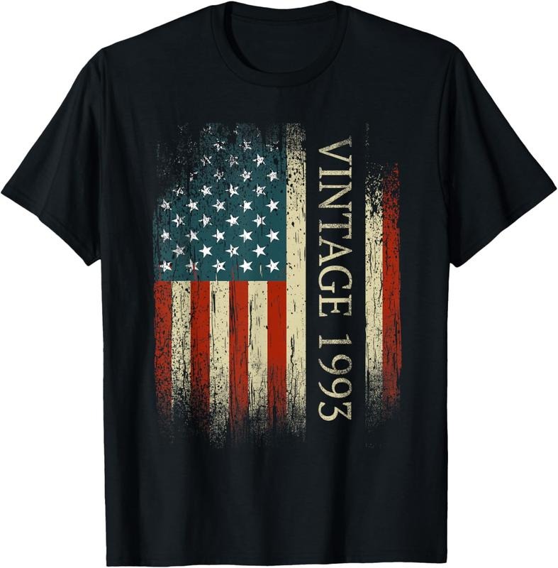 100% Cotton 31st Birthday Vintage 1993 Usa Flag 31 Year Old Gifts Bday T-Shirt Hoodie, Sweatshirt | HypeCrazeTee.com