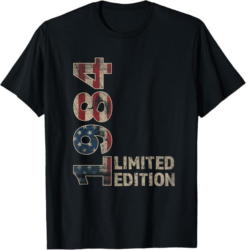 100% Cotton 40th Birthday Gift men Vintage born 1984 turning 40 Year Old T-Shirt Hoodie, Sweatshirt | HypeCrazeTee.com