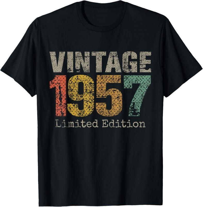 100% Cotton 67 Year Old Gifts Vintage 1957 Limited Edition 67th Birthday T-Shirt Hoodie, Sweatshirt | HypeCrazeTee.com