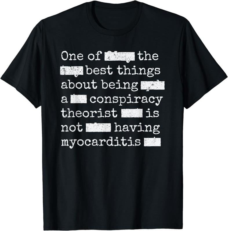 [100% Cotton]A Pureblood Conspiracy Theorist Means Not Having Myocarditis T-Shirt Hoodie, Sweatshirt | HypeCrazeTee.com