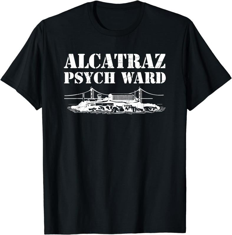 [100% Cotton]Alcatraz Psych Ward Jail Penitentiary Funny Prison T-Shirt Hoodie, Sweatshirt | HypeCrazeTee.com