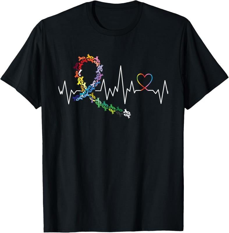 100% Cotton All Cancer Matters Awareness Day Heartbeat T-Shirt Hoodie, Sweatshirt | HypeCrazeTee.com