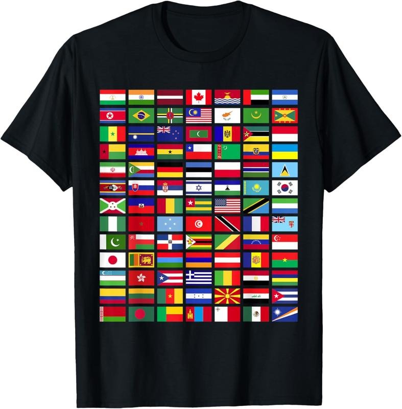 100% Cotton All Countries Flags Of The World 287 Flag International T-Shirt Hoodie, Sweatshirt | HypeCrazeTee.com