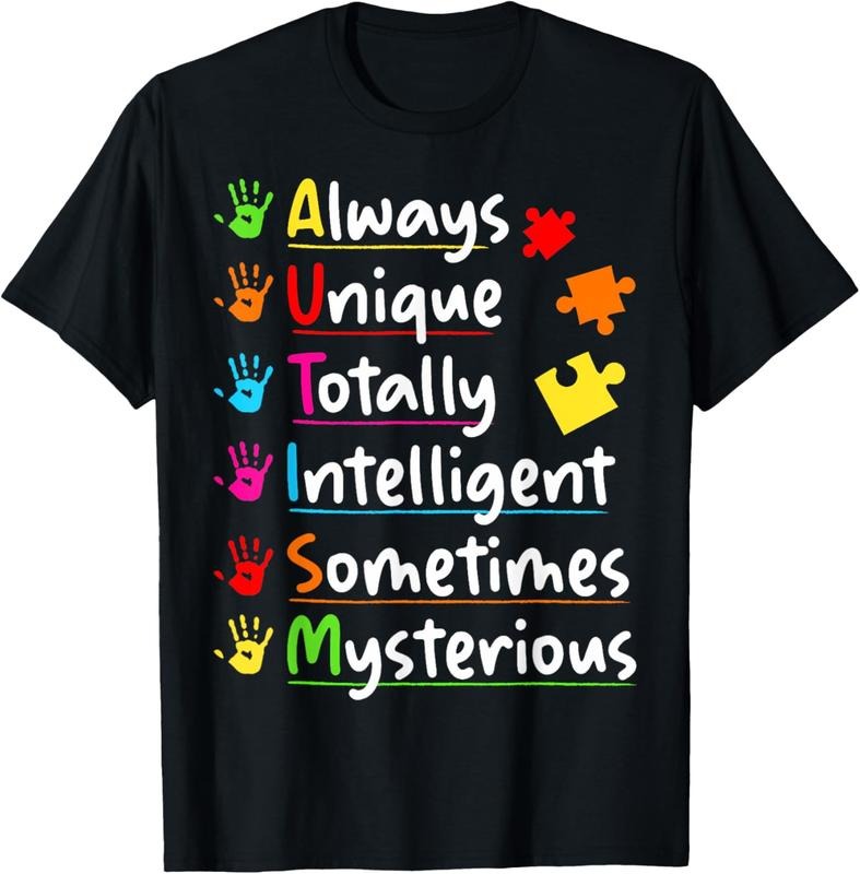 100% Cotton Always Unique Autism Awareness Totally Intelligent  T-Shirt Hoodie, Sweatshirt | HypeCrazeTee.com