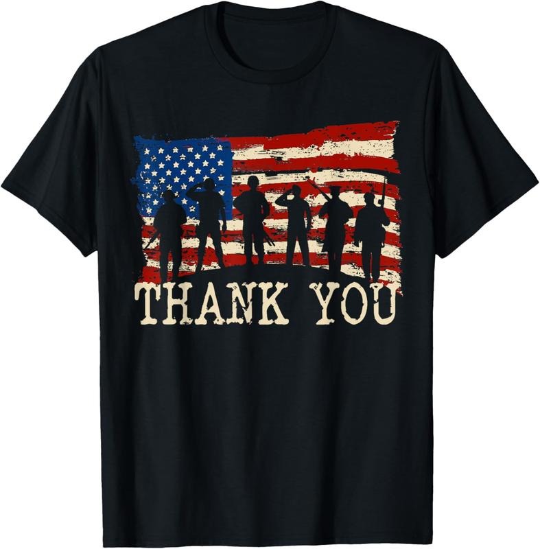 100% Cotton American Flag Thank you Veterans Proud Veteran T-Shirt Hoodie, Sweatshirt | HypeCrazeTee.com