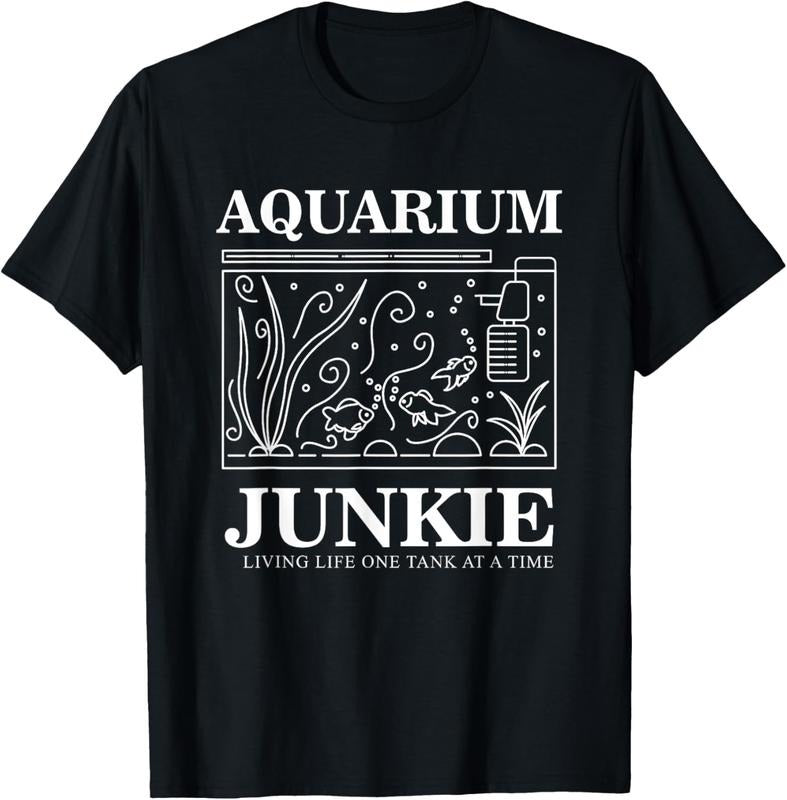 100% Cotton Aquarium Junkie Gift Aquarist Tank Fish Keeping Lover T-Shirt Hoodie, Sweatshirt | HypeCrazeTee.com