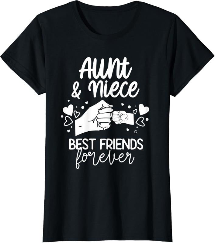 100% Cotton Aunt And Niece Best Friends Forever Matching Outfits T-Shirt Hoodie, Sweatshirt | HypeCrazeTee.com