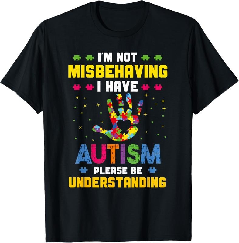 100% Cotton Autism Awareness I'm Not Misbehaving I Have Autism T-Shirt Hoodie, Sweatshirt | HypeCrazeTee.com