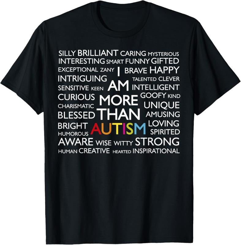 100% Cotton Autism I Am More Than Autism T-Shirt Hoodie, Sweatshirt | HypeCrazeTee.com