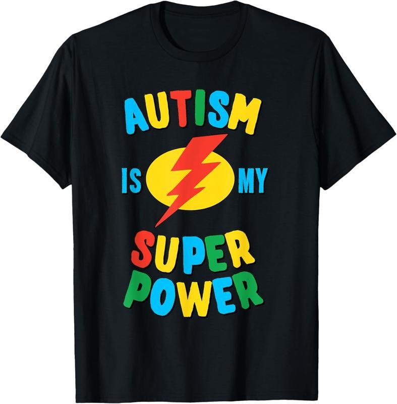 100% Cotton Autism is My Superpower T-Shirt Hoodie, Sweatshirt | HypeCrazeTee.com