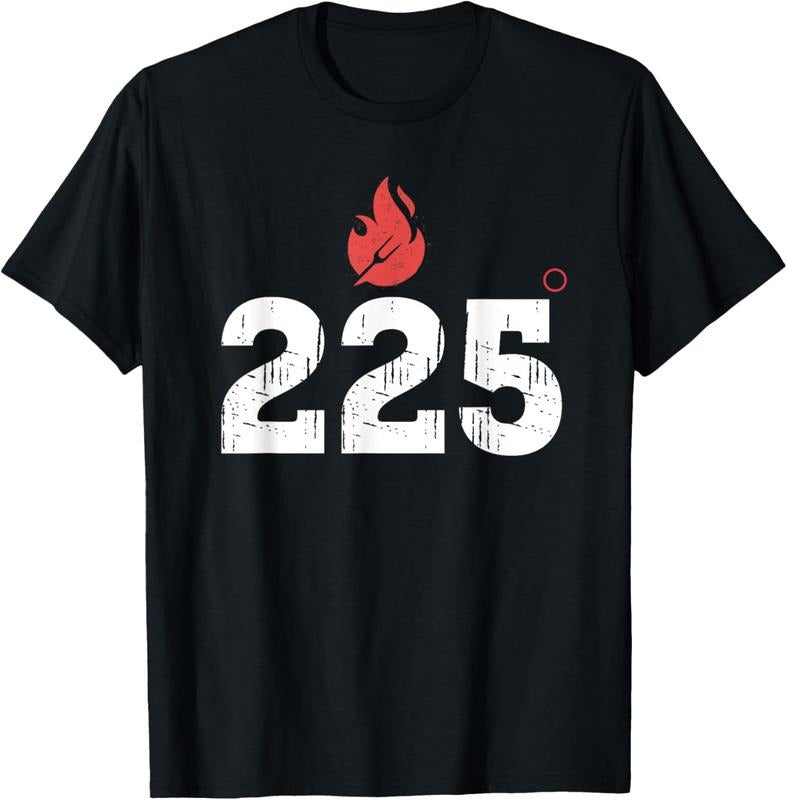 100% Cotton BBQ Barbeque Grilling 225 Degrees Smoking Meat Dad Father T-Shirt Hoodie, Sweatshirt | HypeCrazeTee.com