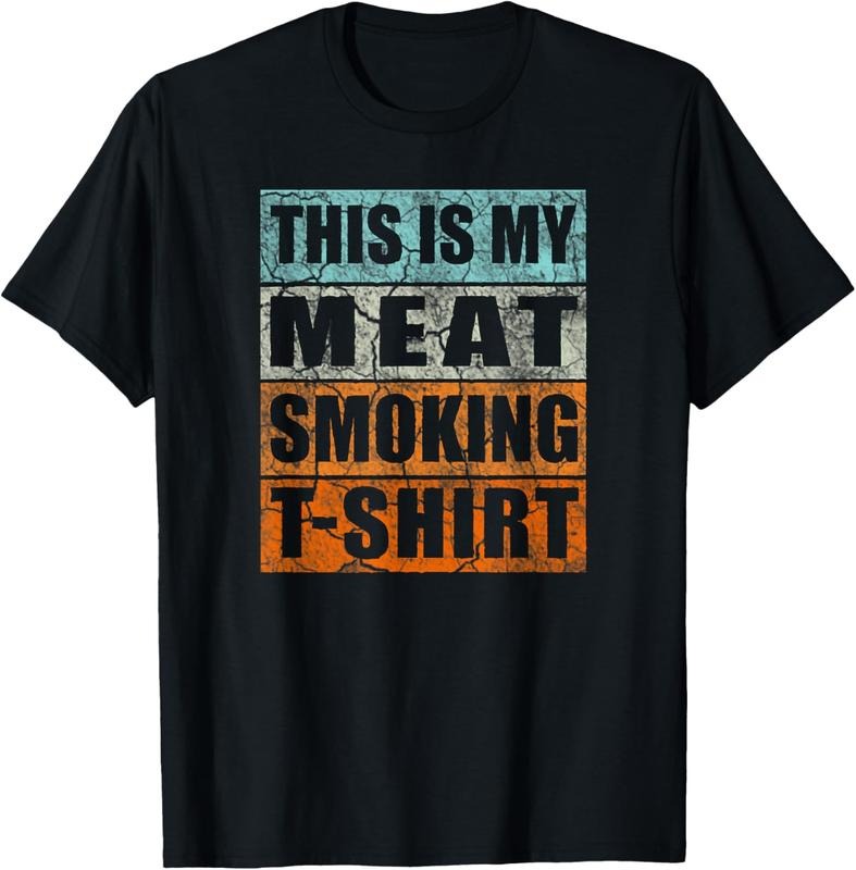100% Cotton BBQ Smoker Themed Retro - Vintage My Meat Smoking T-Shirt Hoodie, Sweatshirt | HypeCrazeTee.com