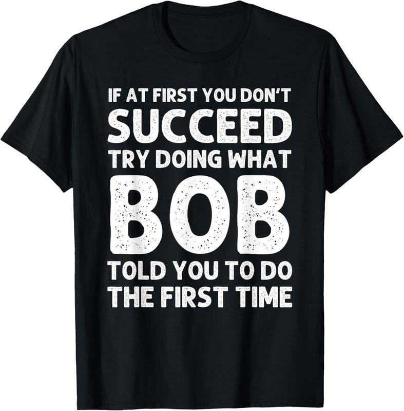 100% Cotton BOB Gift Name Personalized Birthday Funny Christmas Joke T-Shirt Hoodie, Sweatshirt | HypeCrazeTee.com