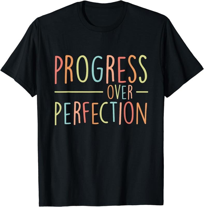 [100% Cotton]Back To School Progress Over Perfection Retro Teacher Gifts T-Shirt Hoodie, Sweatshirt | HypeCrazeTee.com