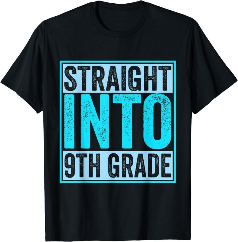 [100% Cotton]Back To School Shirt - Straight Into 9th Grade T-Shirt Hoodie, Sweatshirt | HypeCrazeTee.com