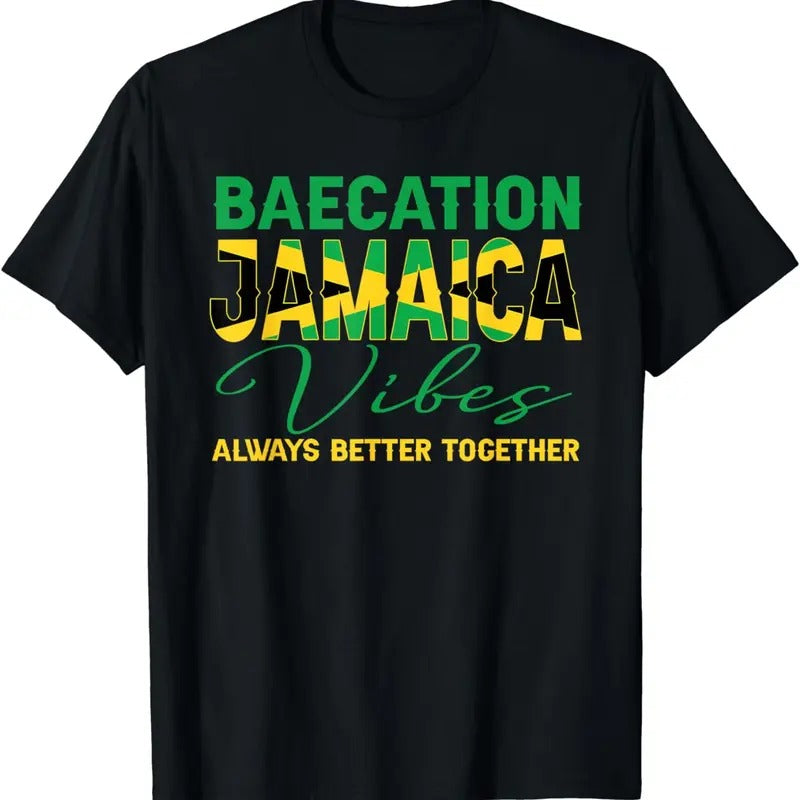 [100% Cotton]Baecation Jamaica Vibes Matching Couple Vacation Trip T-Shirt Hoodie, Sweatshirt | HypeCrazeTee.com