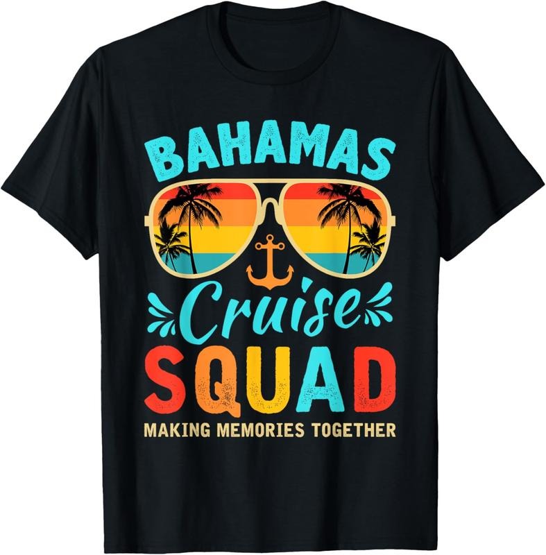 100% Cotton Bahamas Vacation 2025 Squad Family Friends Matching Group T-Shirt Hoodie, Sweatshirt | HypeCrazeTee.com