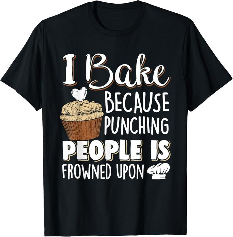 100% Cotton Baking Lover Punching People - Baker & Cupcake T-Shirt Hoodie, Sweatshirt | HypeCrazeTee.com