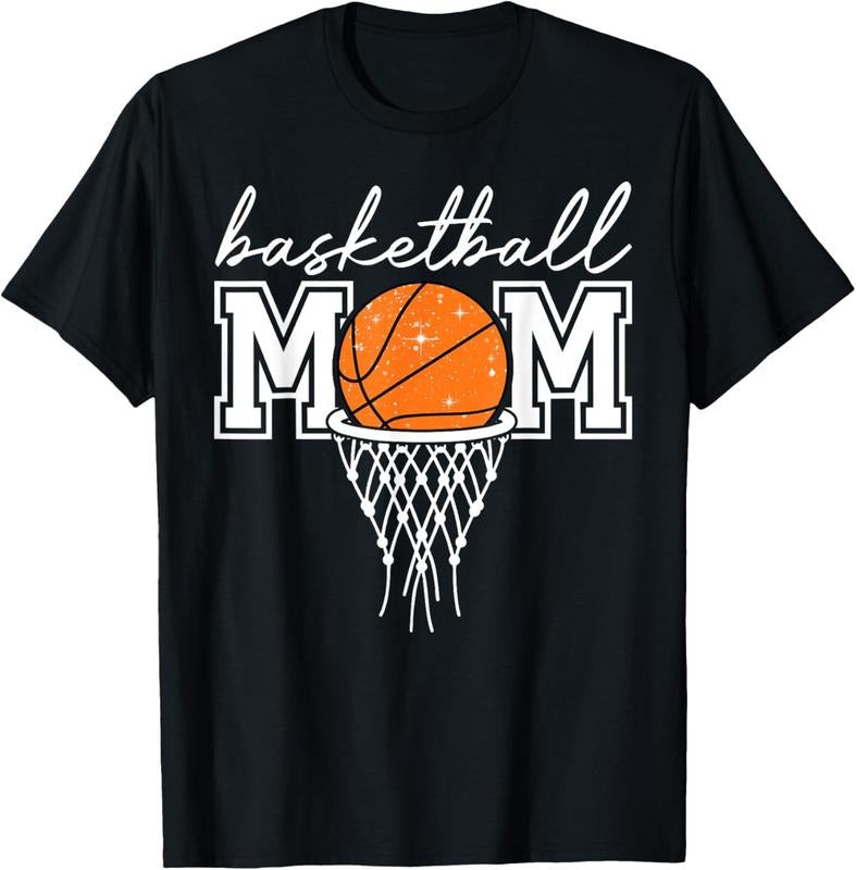 100% Cotton Basketball Mom Mother Leopard Basketball Hoop Net Game Day T-Shirt Hoodie, Sweatshirt | HypeCrazeTee.com