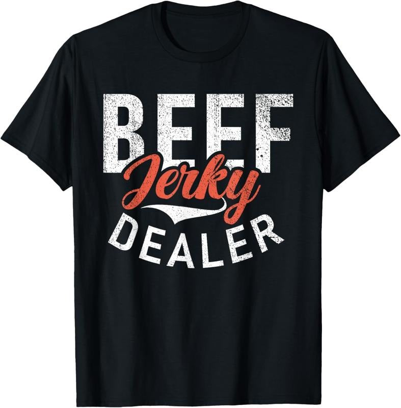 100% Cotton Beef Jerky Dealer Funny Beef Jerky T-Shirt Hoodie, Sweatshirt | HypeCrazeTee.com