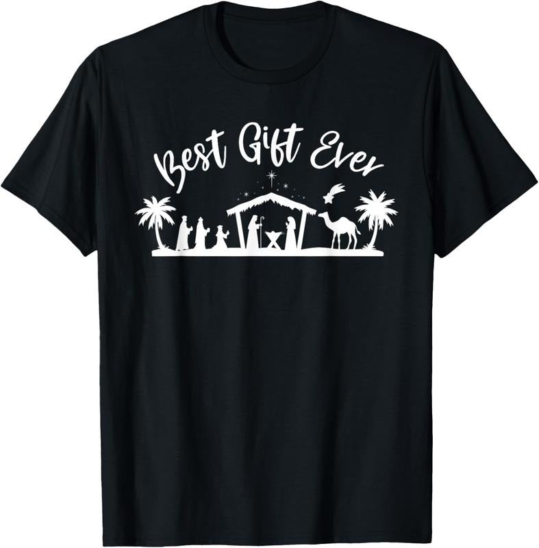 100% Cotton Best Ever Christmas Cool Jesus Nativity Scene Christian T-Shirt Hoodie, Sweatshirt | HypeCrazeTee.com