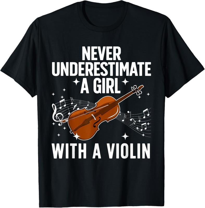100% Cotton Best Violin Art For Women Girls Violin Player Viola Lover T-Shirt Hoodie, Sweatshirt | HypeCrazeTee.com