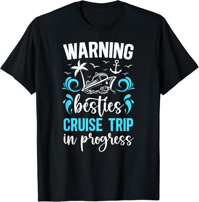 100% Cotton Besties Cruise Trip 2025 In Progess Best Friend Cruising T-Shirt Hoodie, Sweatshirt | HypeCrazeTee.com