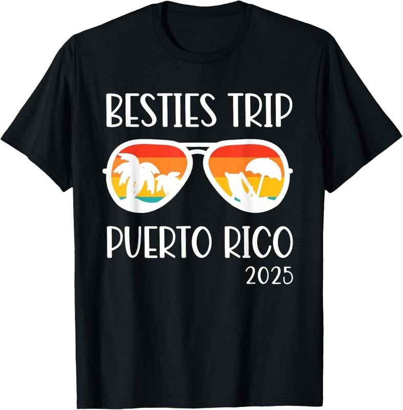 100% Cotton Besties Trip 2025 Puerto Rico Womens Weekend Summer Vacation T-Shirt Hoodie, Sweatshirt | HypeCrazeTee.com