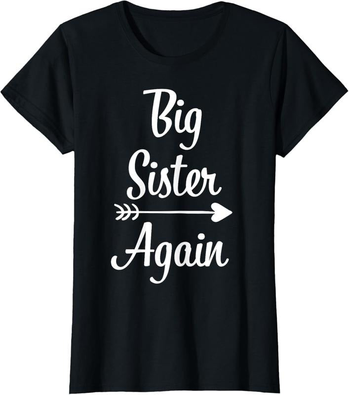 100% Cotton Big Sister Again  Big Sister T-Shirt Hoodie, Sweatshirt | HypeCrazeTee.com