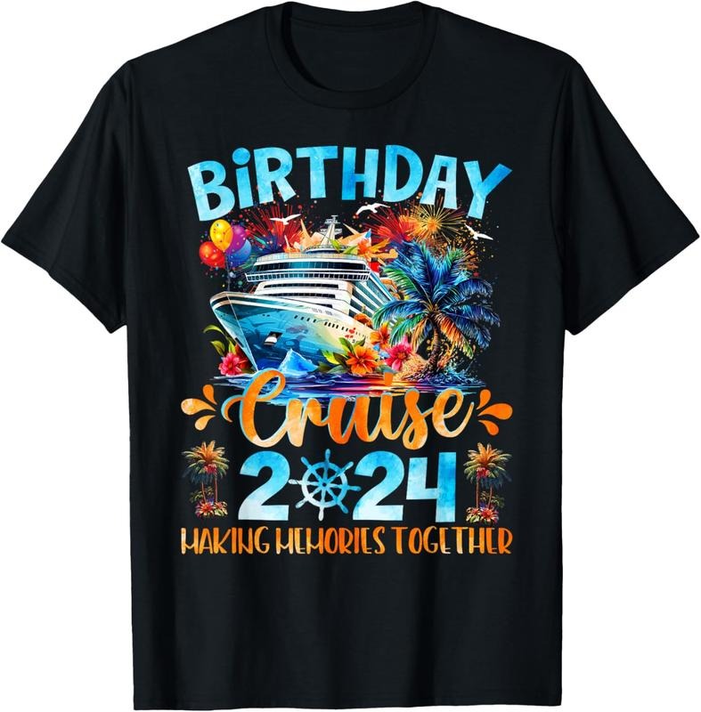 100% Cotton Birthday Cruise 2024 Making Memories Together Family Group T-Shirt Hoodie, Sweatshirt | HypeCrazeTee.com