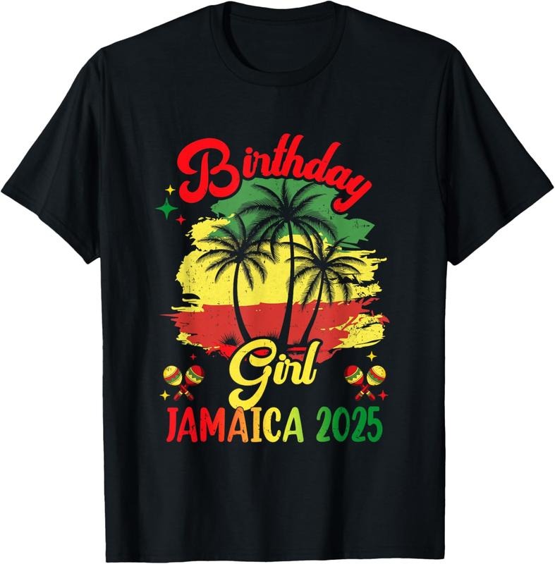 100% Cotton Birthday Girl Jamaica 2025 30Th 50Th Party Vacation Matching T-Shirt Hoodie, Sweatshirt | HypeCrazeTee.com