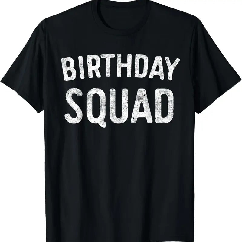 100% Cotton Birthday Squad Family Birthday Squad T-Shirt Hoodie, Sweatshirt | HypeCrazeTee.com