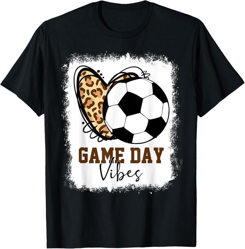 100% Cotton Bleached Soccer Game Day Vibes Soccer Mom Game Day Season T-Shirt Hoodie, Sweatshirt | HypeCrazeTee.com