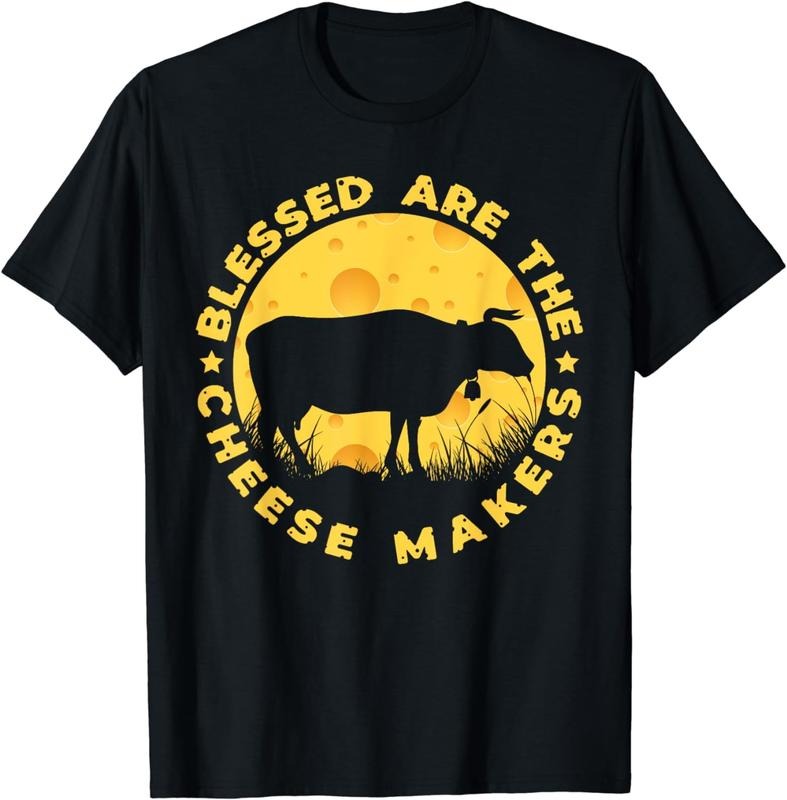 [100% Cotton]Blessed Are The Cheese Makers Food Cheese T-Shirt Hoodie, Sweatshirt | HypeCrazeTee.com
