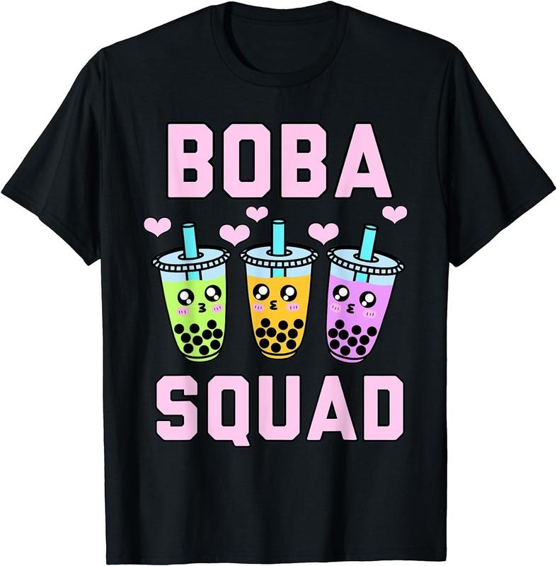 [100% Cotton]Boba Tea Squad Matching Bestie Sister Family Of 3 Bubble Tea T-Shirt Hoodie, Sweatshirt | HypeCrazeTee.com